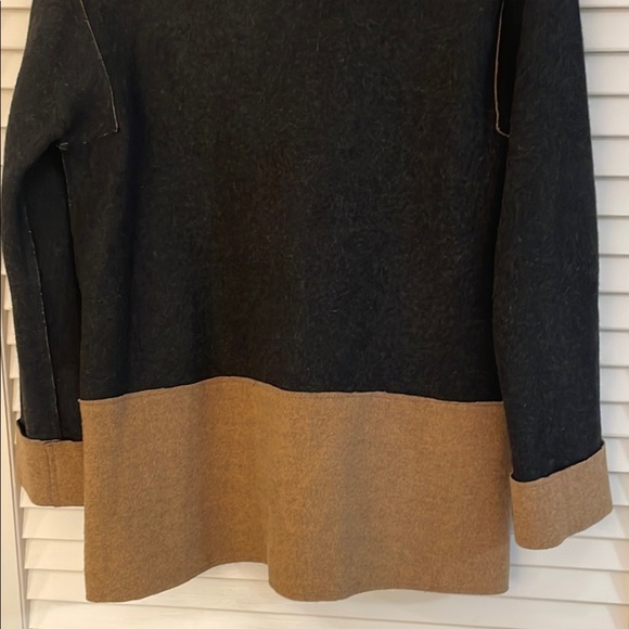 Jones New York Black and Tan Pea Coat - Picture 9 of 12